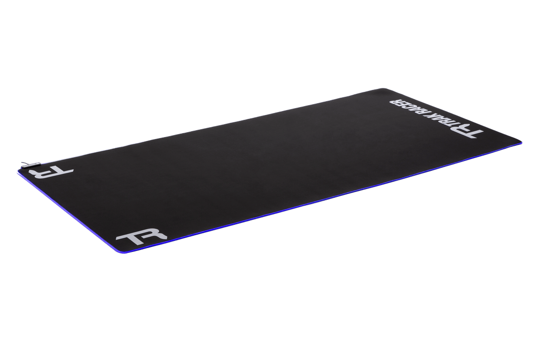 Premium Neoprene Sim Racing Floor Mat with RGB Neon LED Lighting