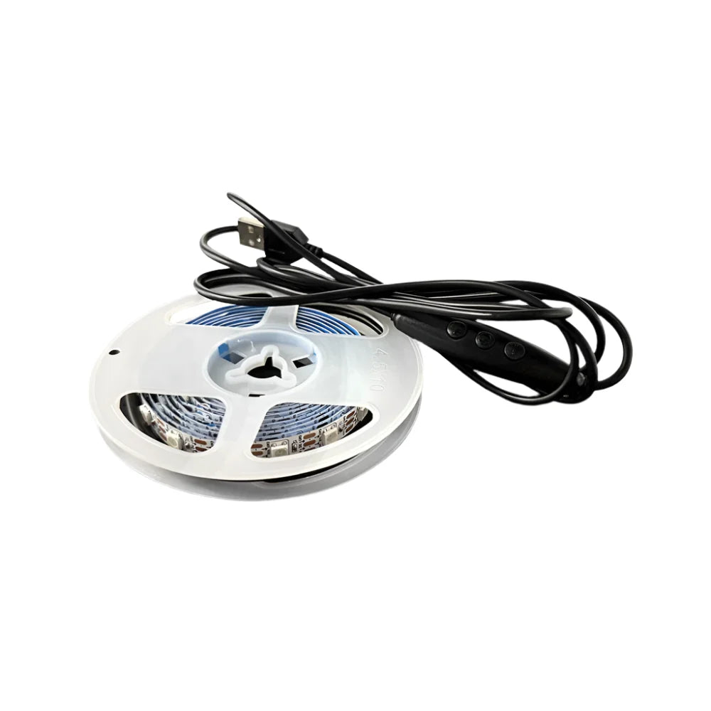 2M/6.6' LED Strip Lights with 1M/3.3' USB Cable - Set of 2 for Sim Racing on Player1 Sim Gear