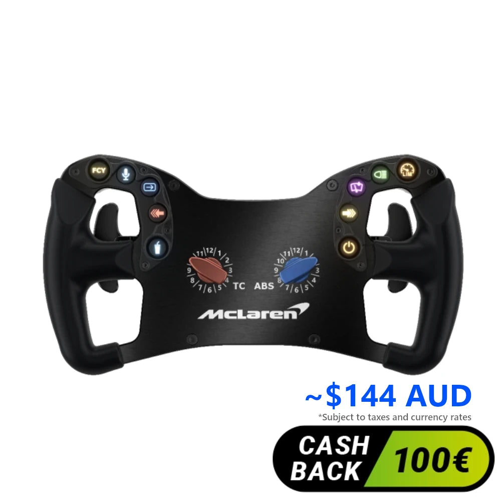 Ascher Racing McLaren Artura GT4 Sim Racing Wheel (USB Model) on Player1 Sim Gear