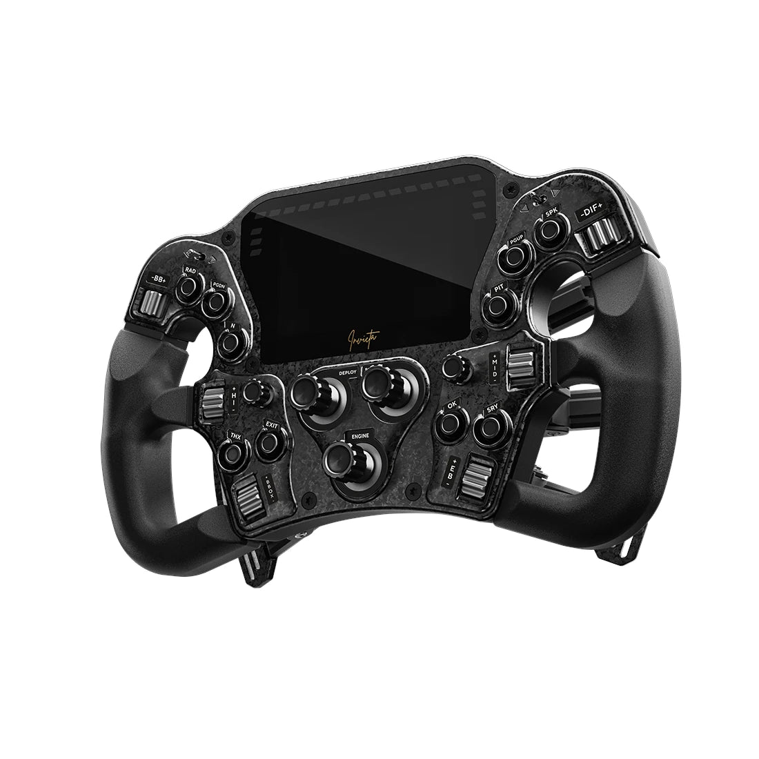 Asetek Invicta GT Formula Sim Racing Wheel - Closed D - Stealth Purple on Player1 Sim Gear