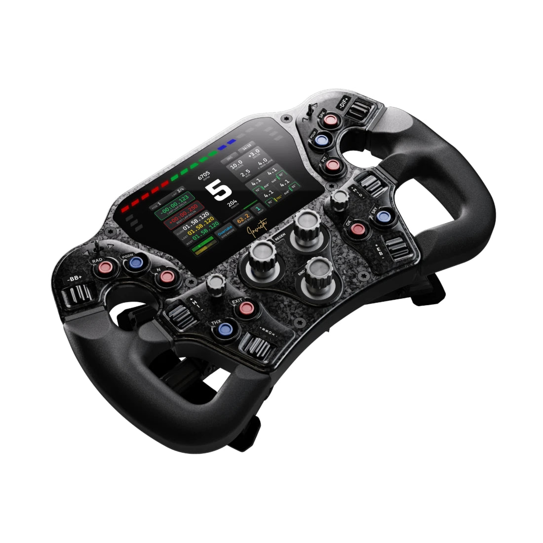 Asetek Invicta GT Formula Sim Racing Wheel - Closed D - Stealth Purple on Player1 Sim Gear