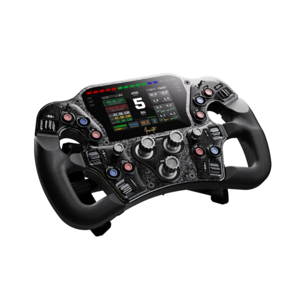 Asetek Invicta GT Formula Sim Racing Wheel - Closed D - Stealth Purple on Player1 Sim Gear