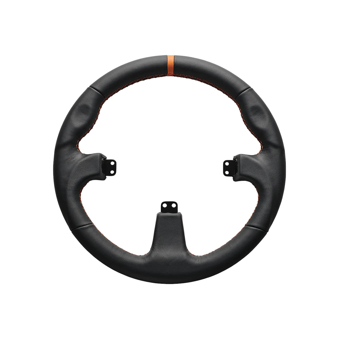 Asetek Round Black Leather Wheel Rim