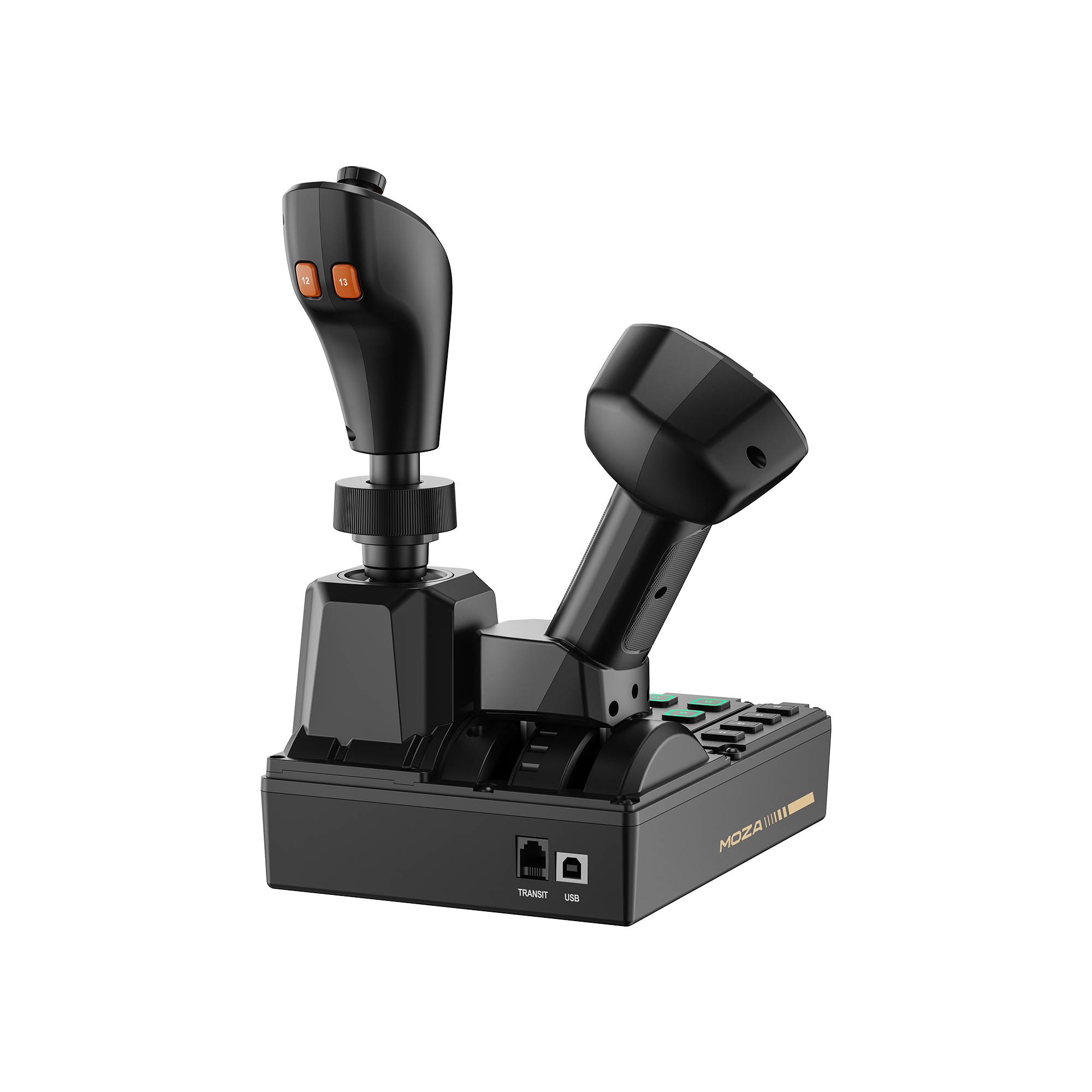 MOZA FCS Farming Control System rear view with USB connection
