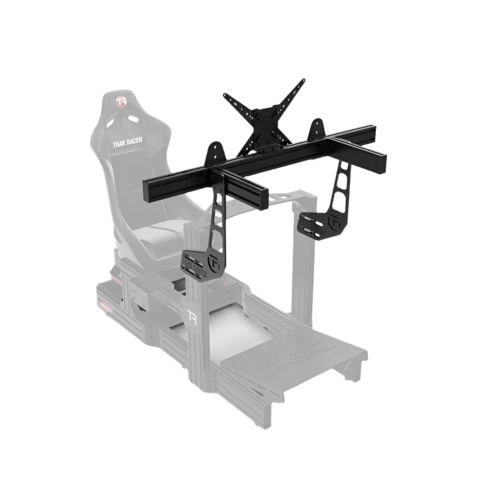 Trak Racer cockpit-mounted single monitor stand, mounting position diagram on cockpit frame