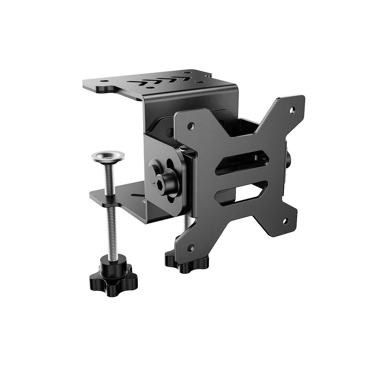 MOZA FMP18 angle-adjustable desk clamp and VESA mounting bracket