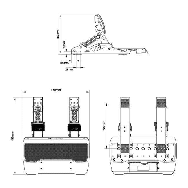 Simagic P700 2-Pedal Set for Sim Racing on Player1 Sim Gear Australia