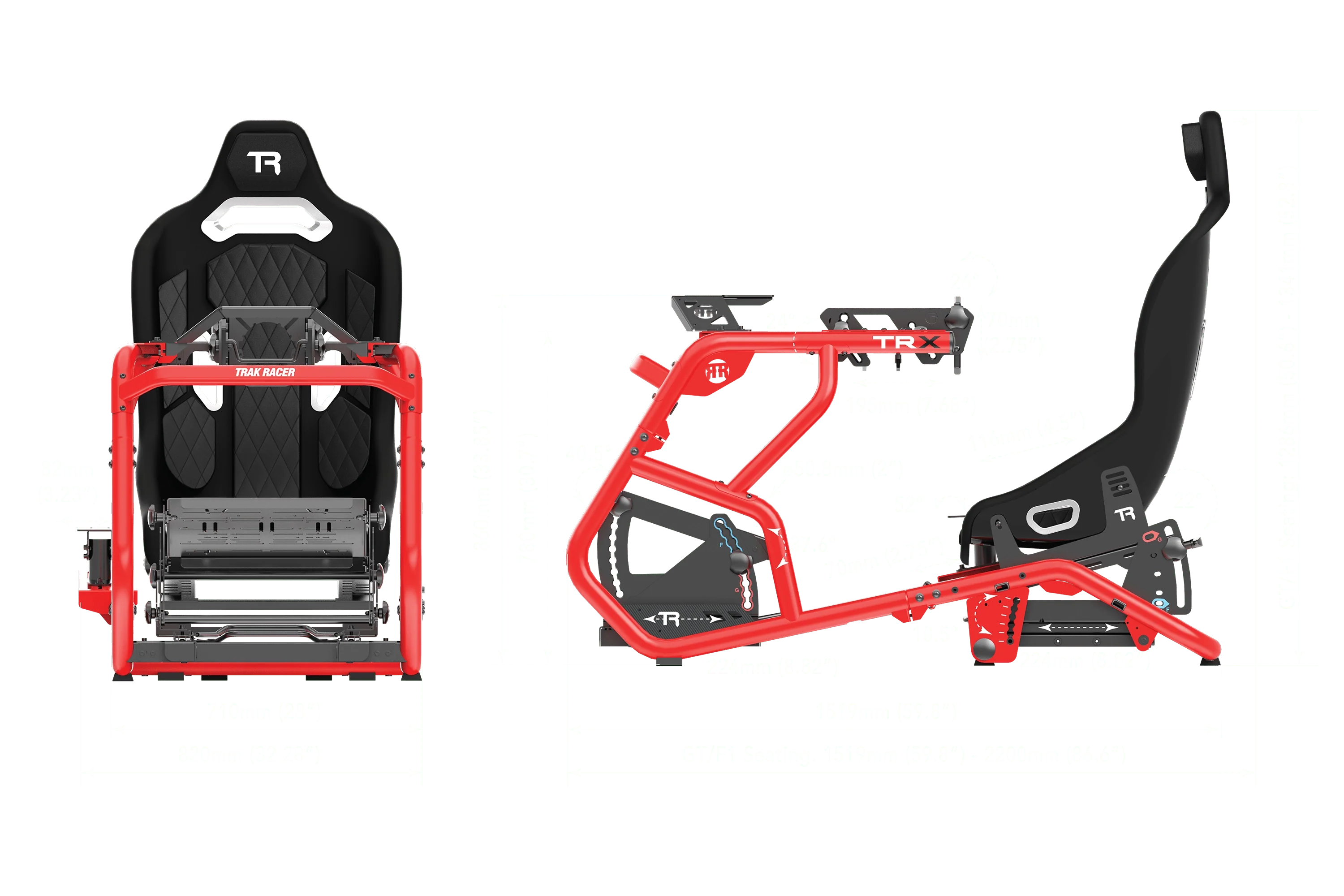 Trak Racer Alpine Racing TRX V2 Racing Simulator | Tifosi Red
