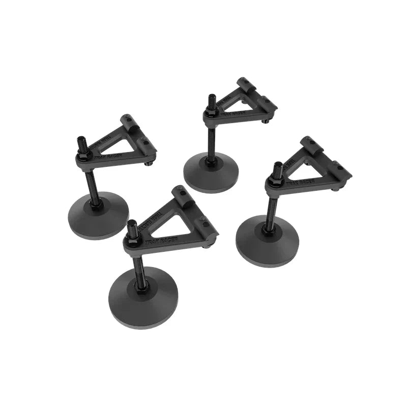 Trak Racer adjustable legs and rubber feet, set of 4 assembled units
