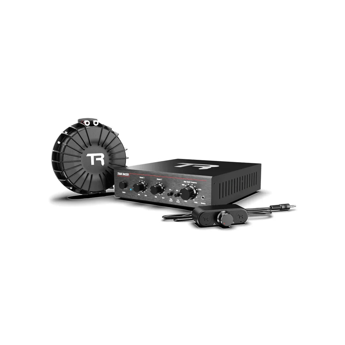 Trak Racer V2 Pro 200W bass shaker and stereo amplifier kit with rig mount