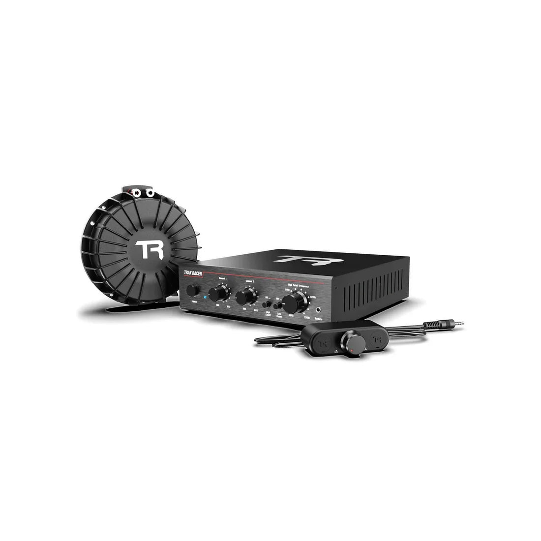 Trak Racer V2 Pro 200W bass shaker and stereo amplifier kit with rig mount