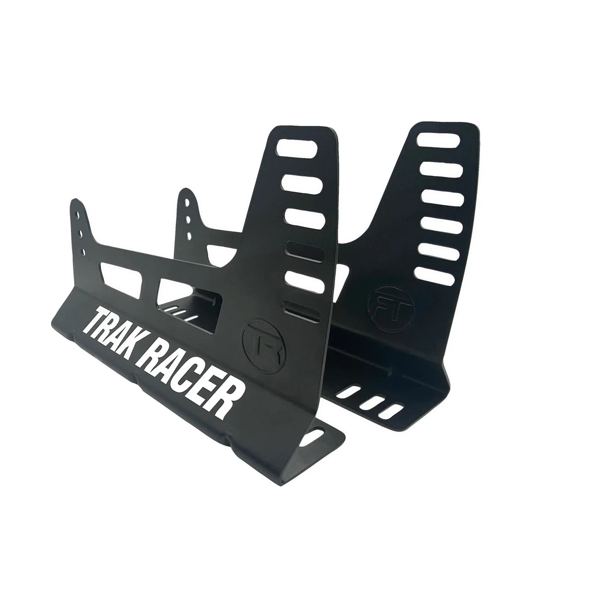 Trak Racer GT Style TR Series fibreglass seat mounting side rails, pair, angled view