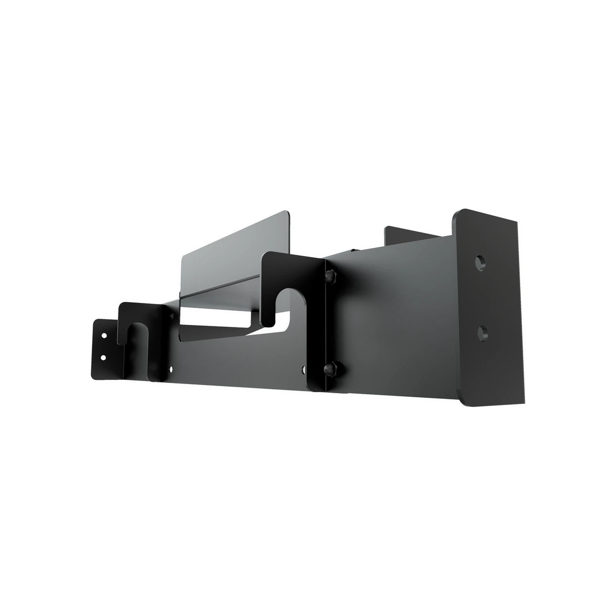 Trak Racer PC and control box shelf, close-up of the anti-slip retaining fold