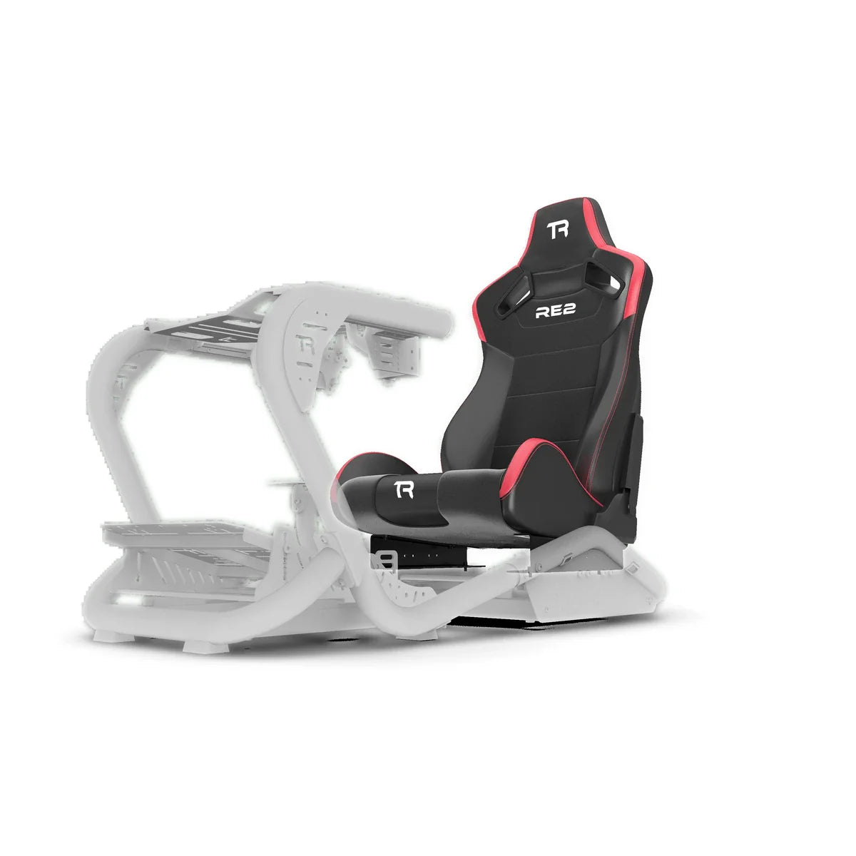 Trak Racer RE2 seat mounted on recliner brackets, front left