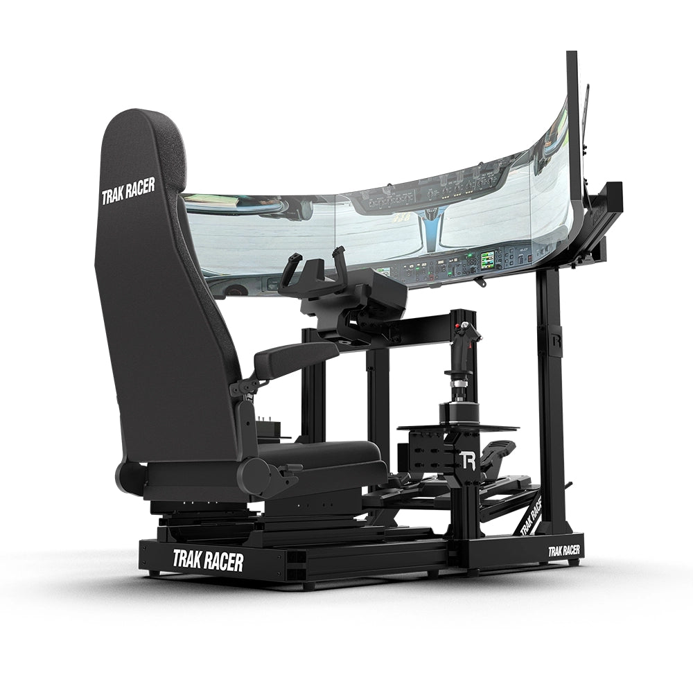 Trak Racer TR80S Flight Simulator Cockpit with Flight Seat on Player1 Sim Gear