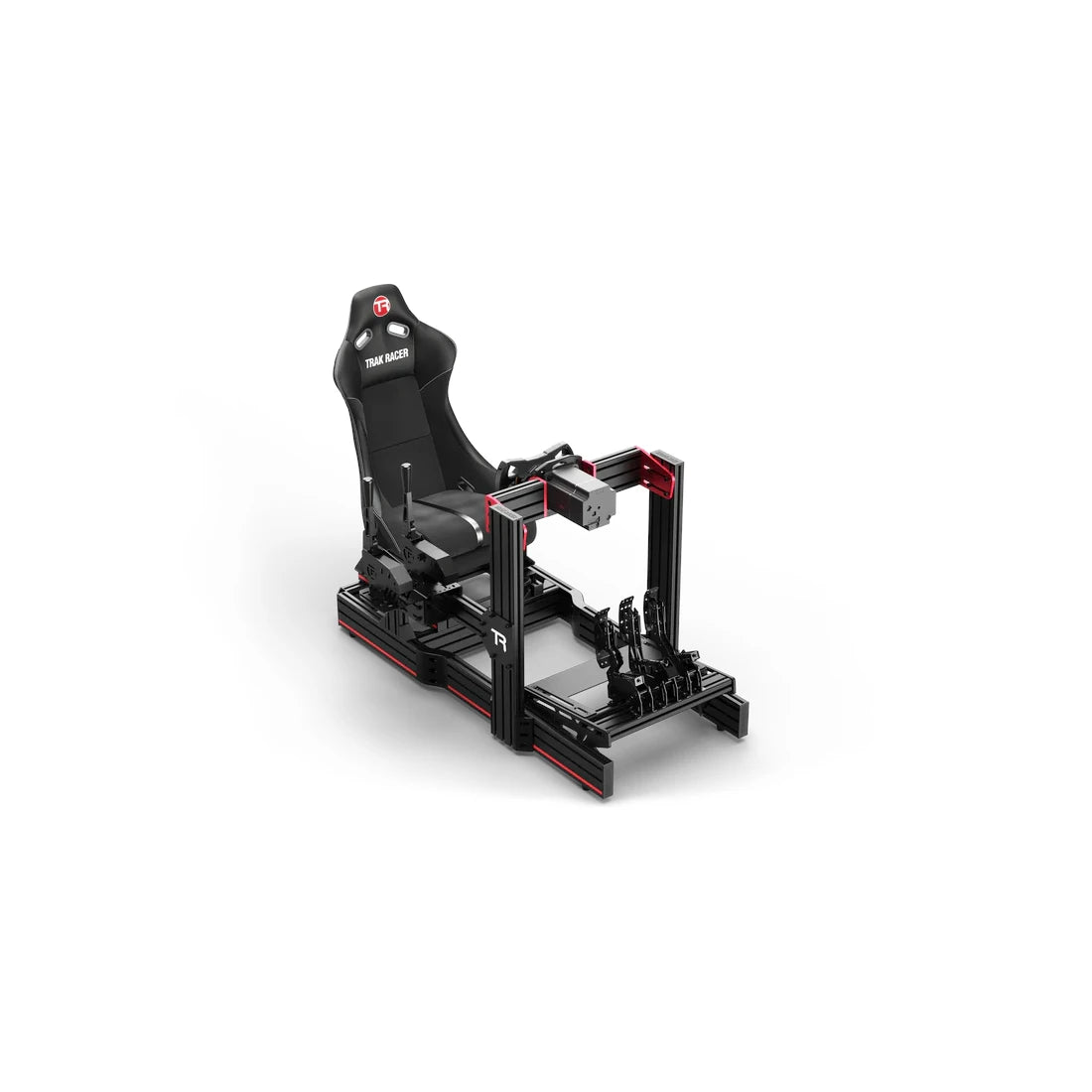 Trak Racer Universal TR-One Pedal Mounting System fitted to a full Trak Racer cockpit with seat and pedals