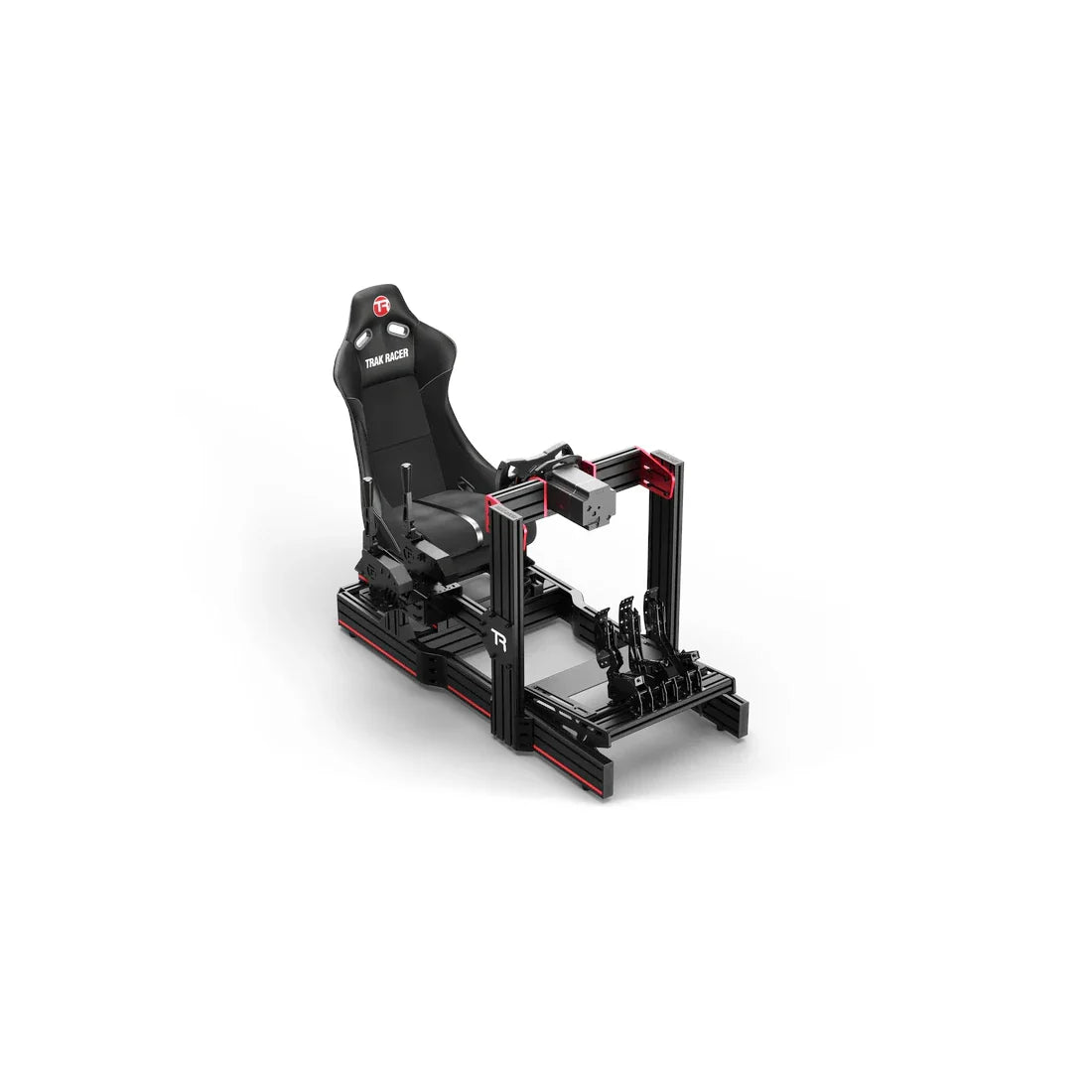 Trak Racer Universal TR-One Pedal Mounting System fitted to a full Trak Racer cockpit with seat and pedals