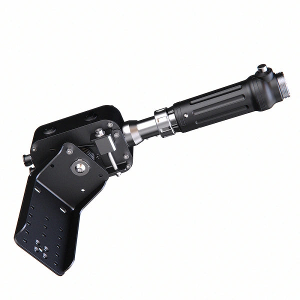Virpil Rotor TCS Base Plus Helicopter Collective Base + Throttle on Player1 Sim Gear rear view