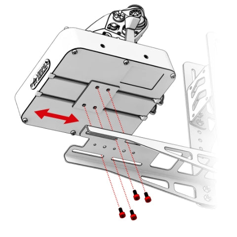Virpil Controls Throttle Mount Diagram with the CM4 Throttle