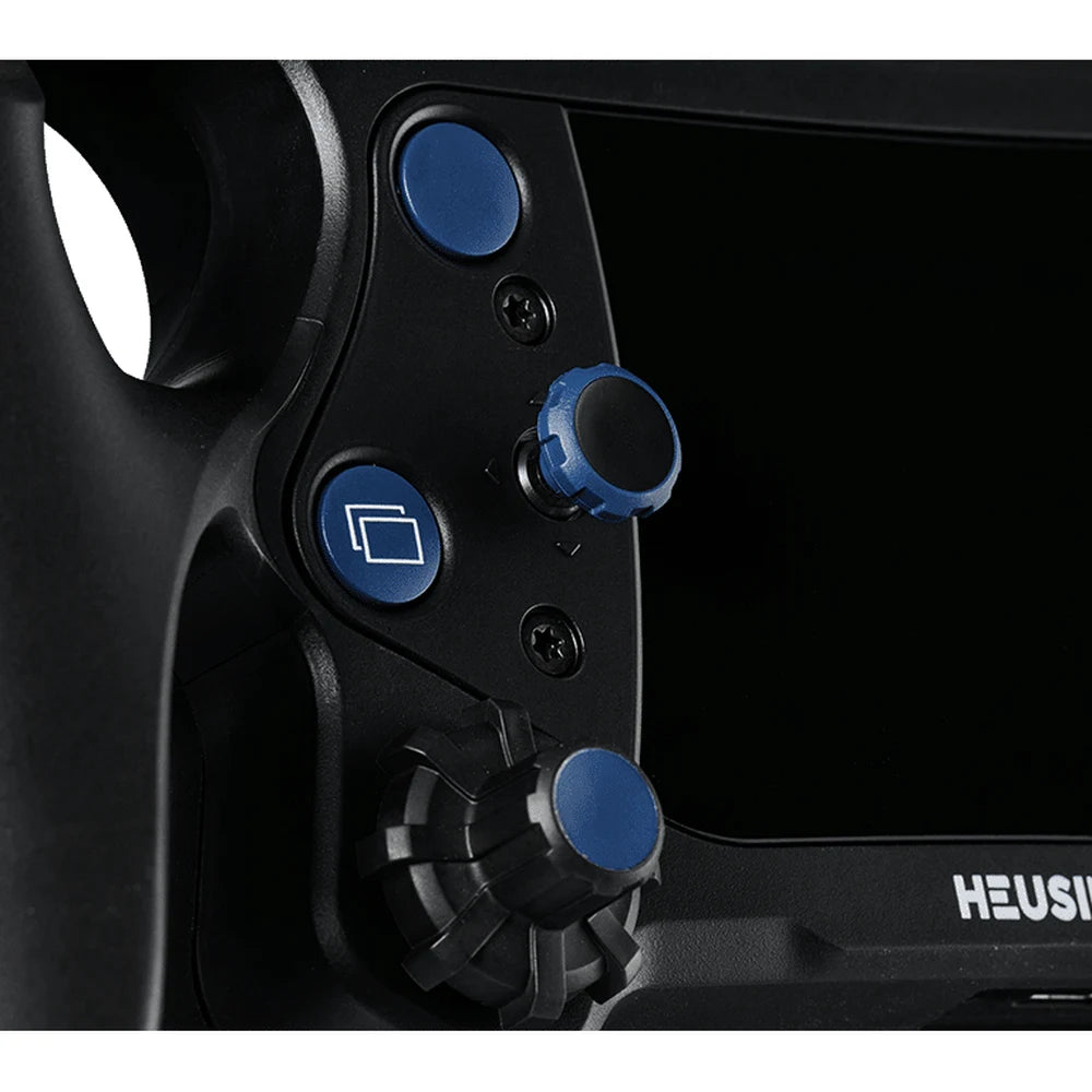 Heusinkveld One centre panel close-up with 7-way switch and push rotaries