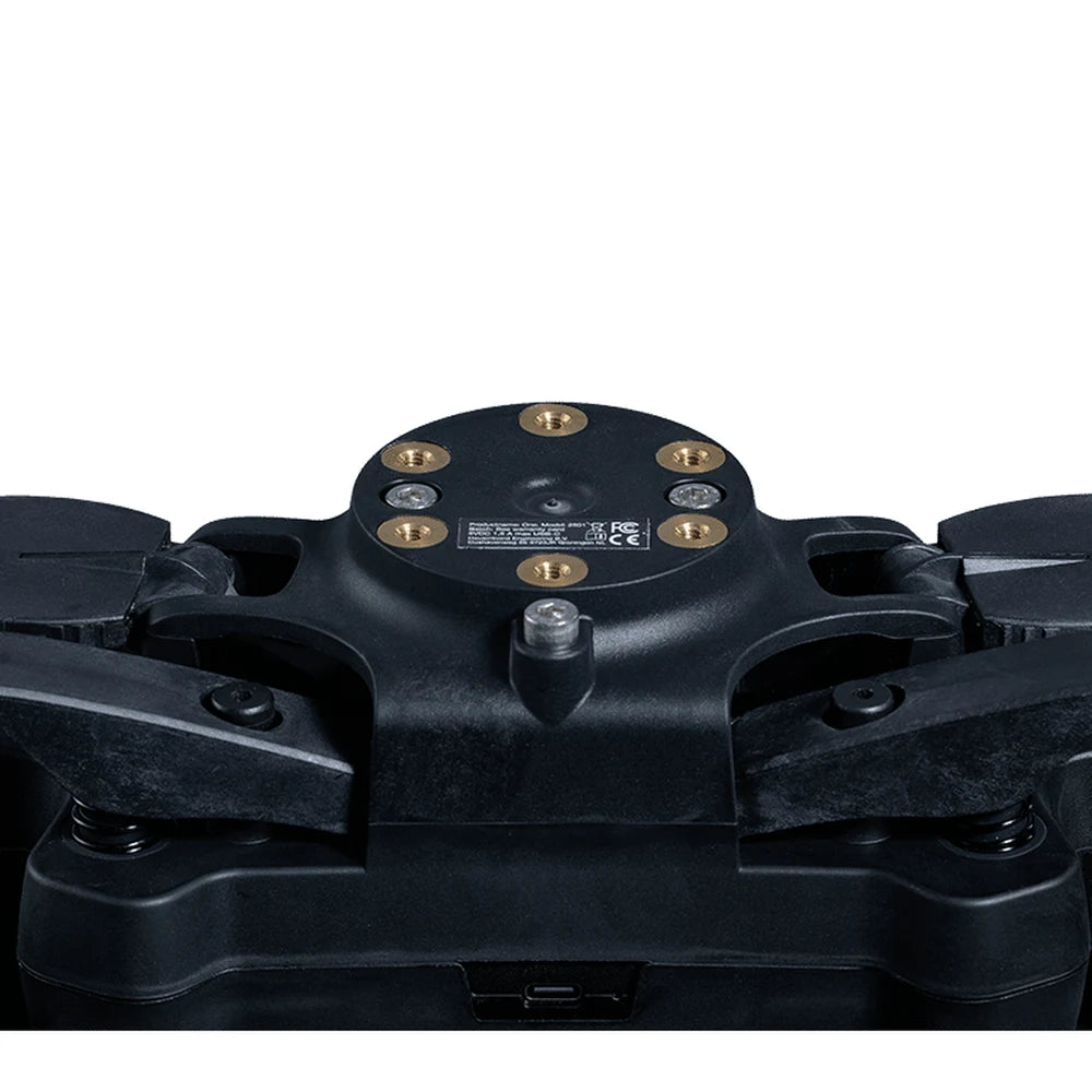 Rear of the Heusinkveld One showing the 50.8mm six-insert hub before the adapter is fitted