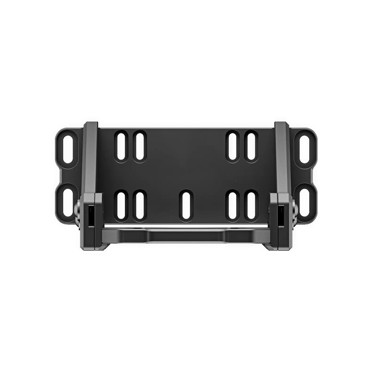 Simucube Wheelbase Mount V2, top-down view of the lower bracket mounting slots for aluminium profile rigs