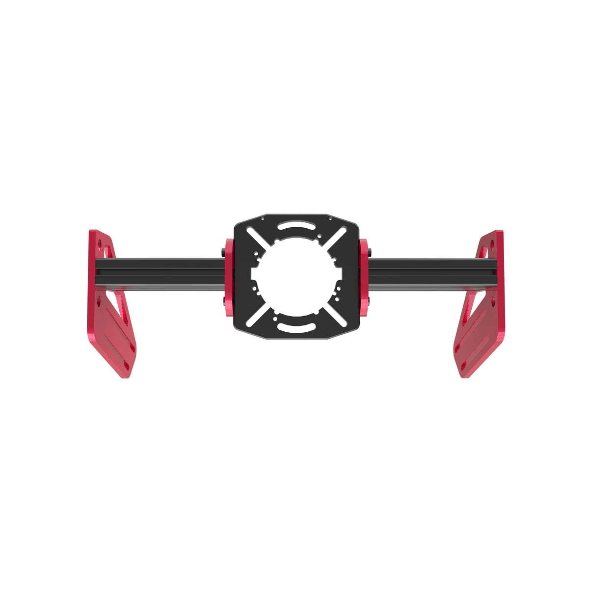 Trak Racer TR-One V3 front mount kit for Simucube and VRS, front view with the 120x40mm channel turned on edge