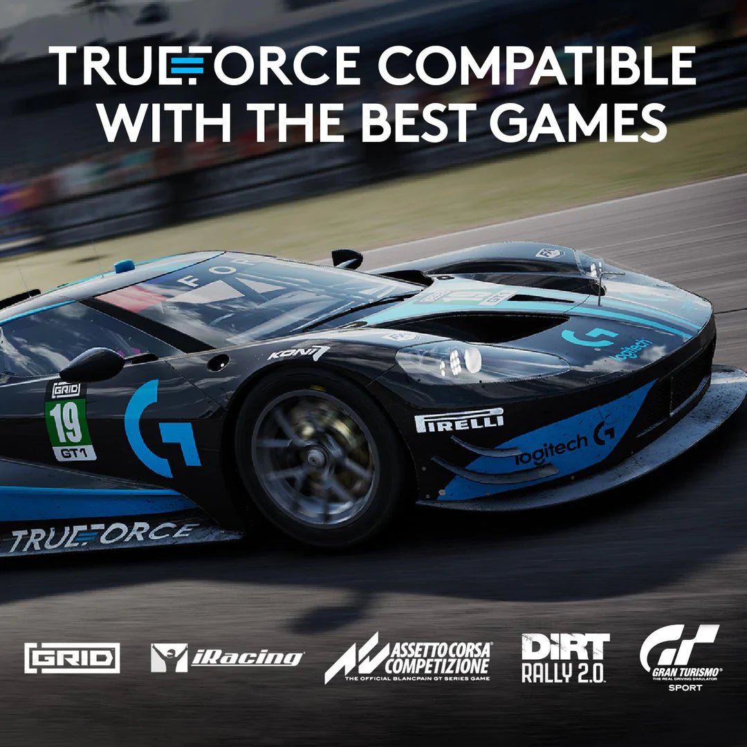 Logitech G923 TRUEFORCE Racing Wheel and Pedals for PlayStation (PS5/4/3) & PC, Wheel & Pedals, Logitech, Logitech, PC, PlayStation, Racing Gear, Wheel, Wheel + Pedals Combo, Player1 Sim Gear, , Racing and Flight Sim Gear