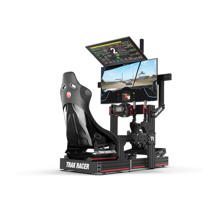 Trak Racer Cockpit-Mounted Dual Monitor Stand - up to 80" Displays, Monitor Stand, Trak Racer, monitor stand, Racing Gear, Trak Racer, Player1 Sim Gear, , Racing and Flight Sim Gear