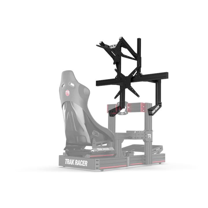 Trak Racer Cockpit-Mounted Dual Monitor Stand - up to 80" Displays, Monitor Stand, Trak Racer, monitor stand, Racing Gear, Trak Racer, Player1 Sim Gear, , Racing and Flight Sim Gear