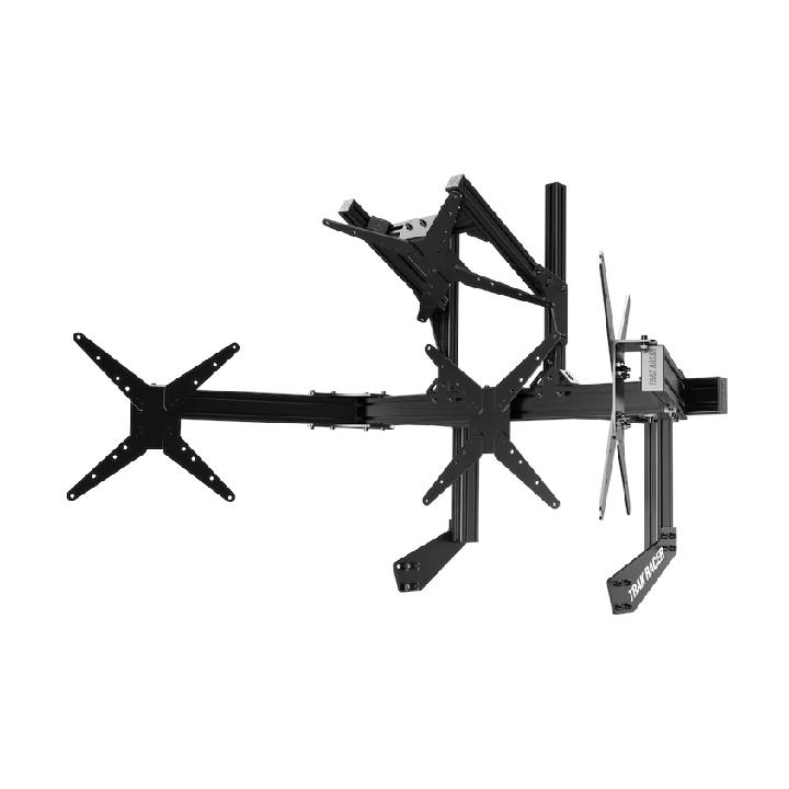 Trak Racer Cockpit-Mounted Quad Monitor Stand - up to 45" Displays, Monitor Stand, Trak Racer, monitor stand, Racing Gear, Trak Racer, Player1 Sim Gear, , Racing and Flight Sim Gear