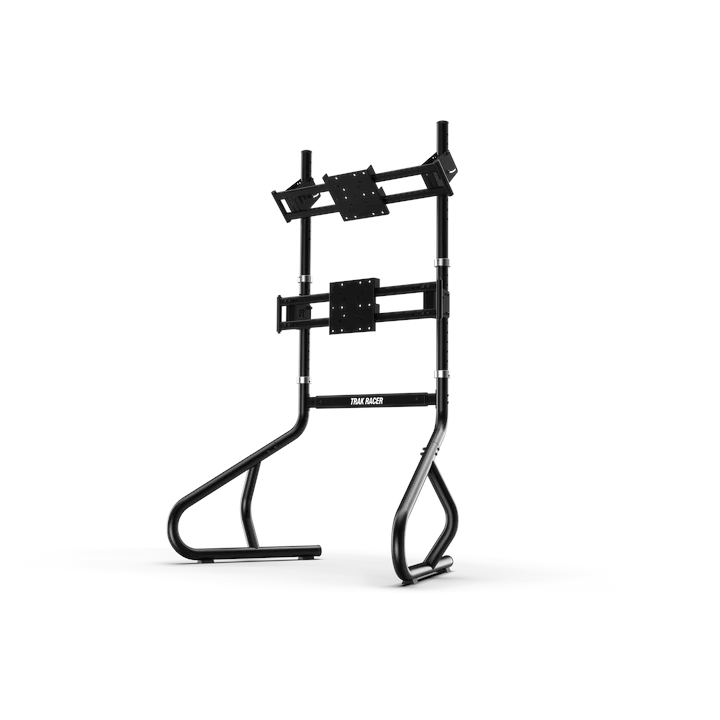 Trak Racer Freestanding Dual Monitor Stand (2" Tubular) - up to 80" Display, Monitor Stand, Trak Racer, monitor stand, Racing Gear, Trak Racer, Player1 Sim Gear, , Racing and Flight Sim Gear