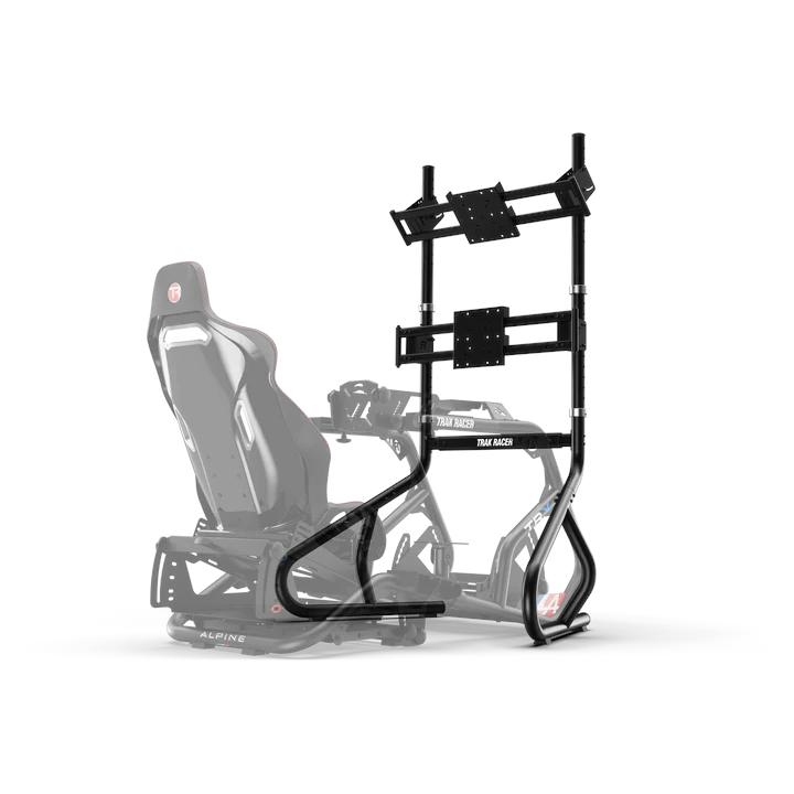 Trak Racer Freestanding Dual Monitor Stand (2" Tubular) - up to 80" Display, Monitor Stand, Trak Racer, monitor stand, Racing Gear, Trak Racer, Player1 Sim Gear, , Racing and Flight Sim Gear