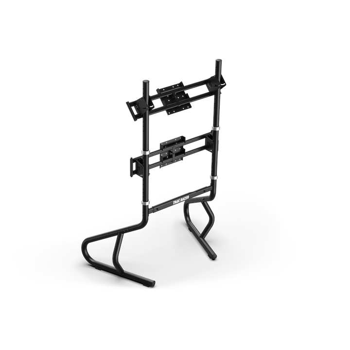 Trak Racer Freestanding Dual Monitor Stand (2" Tubular) - up to 80" Display, Monitor Stand, Trak Racer, monitor stand, Racing Gear, Trak Racer, Player1 Sim Gear, , Racing and Flight Sim Gear