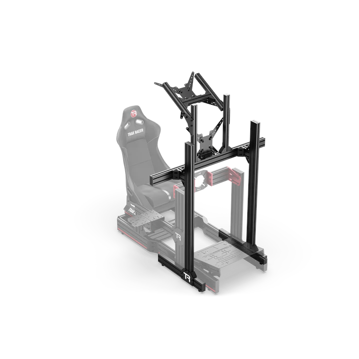 Trak Racer Freestanding Dual Monitor Stand - up to 80" Displays, Monitor Stand, Trak Racer, monitor stand, Racing Gear, Trak Racer, Player1 Sim Gear, , Racing and Flight Sim Gear