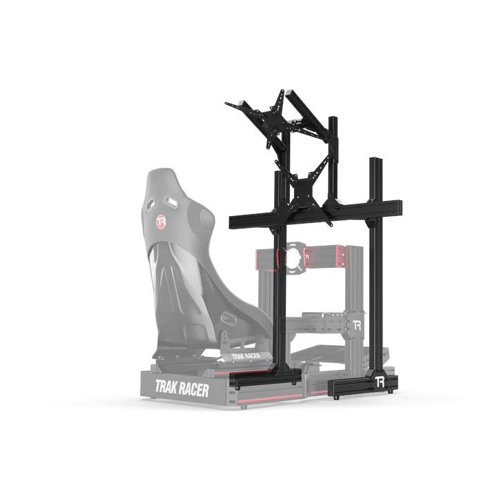 Trak Racer Freestanding Dual Monitor Stand - up to 80" Displays, Monitor Stand, Trak Racer, monitor stand, Racing Gear, Trak Racer, Player1 Sim Gear, , Racing and Flight Sim Gear