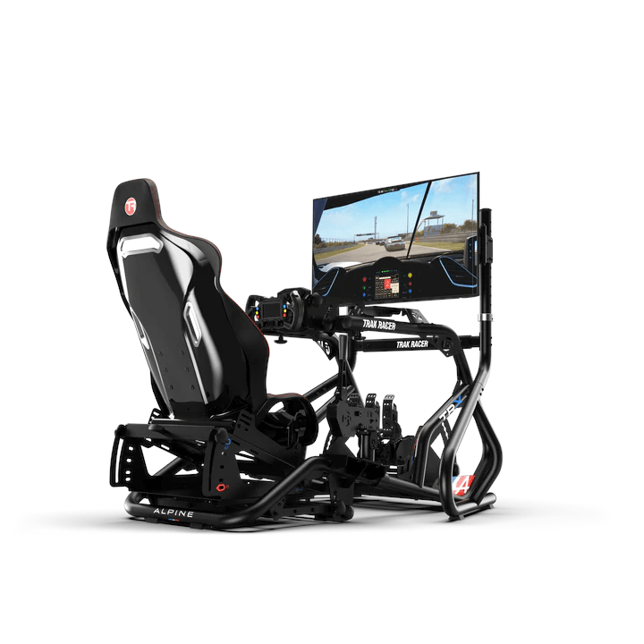 Trak Racer Freestanding Single Monitor Stand - up to 80" Display (Tubular), Monitor Stand, Trak Racer, Racing Gear, Trak Racer, Player1 Sim Gear, , Racing and Flight Sim Gear