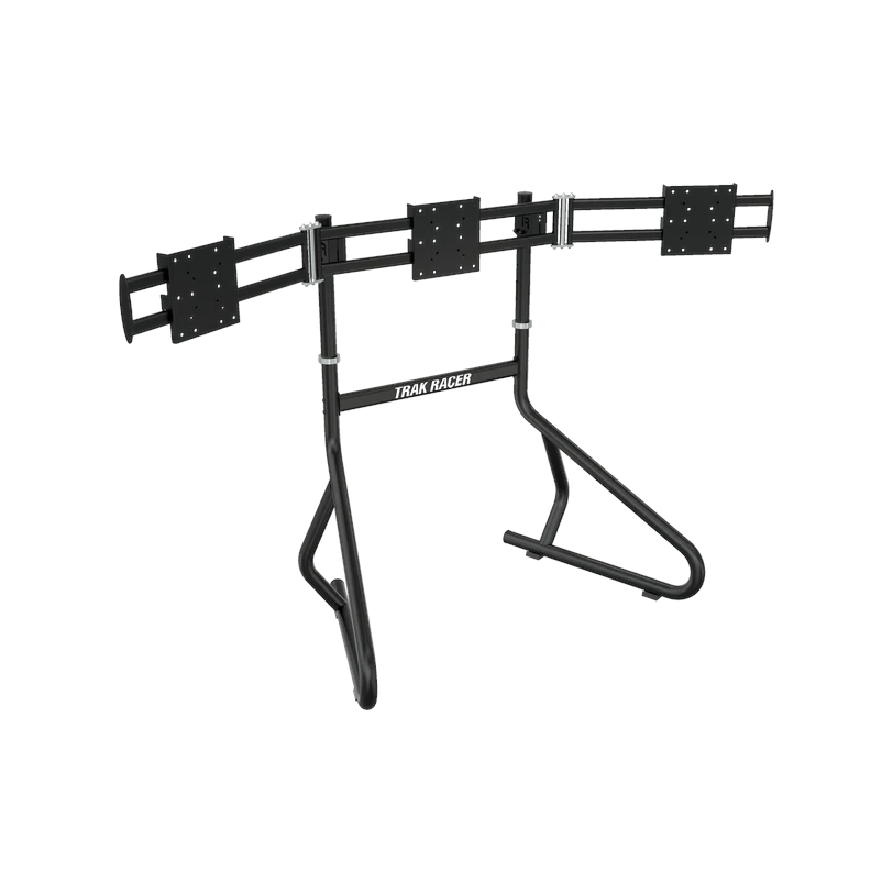Trak Racer Freestanding Triple Monitor Stand - 32" to 45" Displays (tubular), Monitor Stand, Trak Racer, monitor stand, Racing Gear, Trak Racer, Player1 Sim Gear, , Racing and Flight Sim Gear