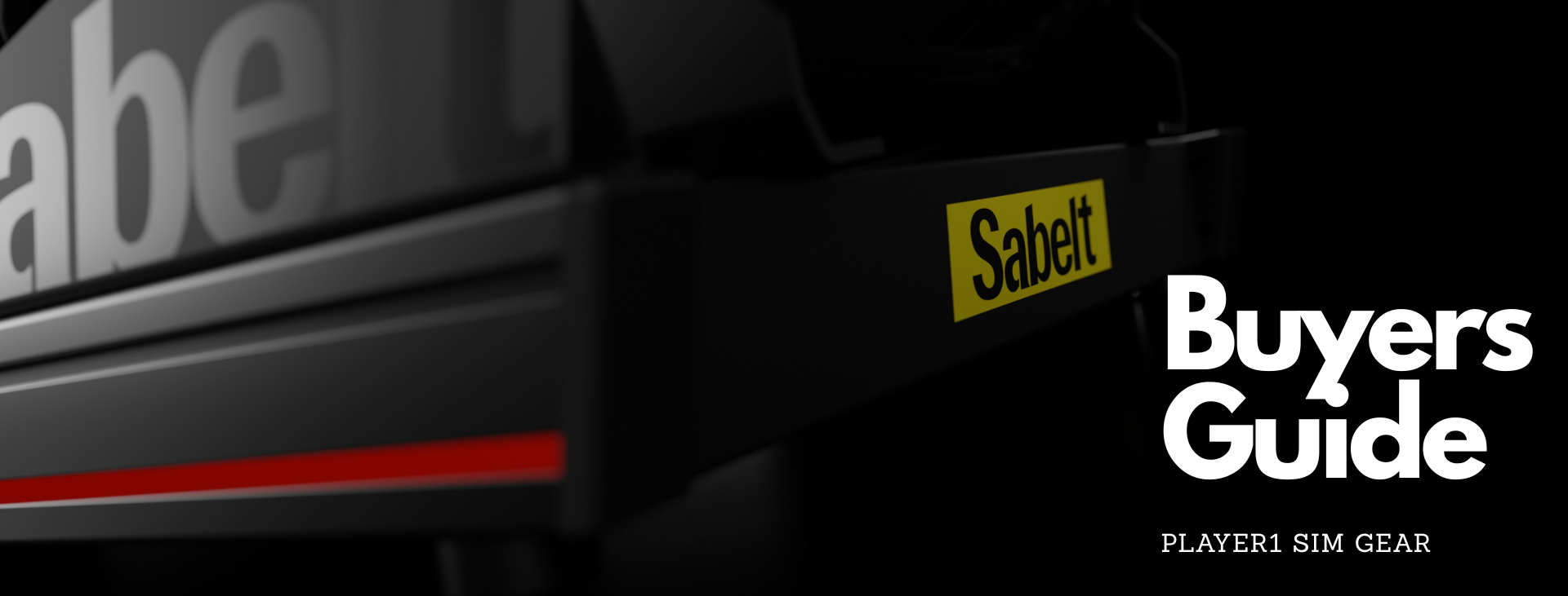 Buyer's Guide —  Sabelt Sim Racing Cockpits | Player1 Sim Gear
