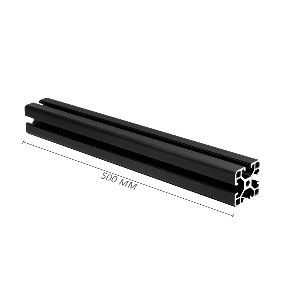 40x40 8mm Slot heavy Black Aluminium extrusion profile for sim racing cockpits on Player1 Sim Gear
