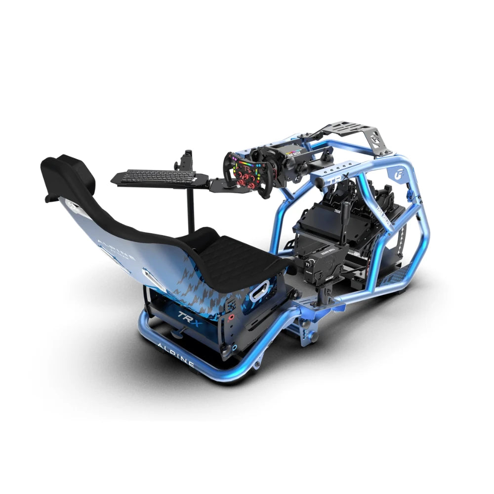 Adjustable Free-Standing Keyboard and Mouse Tray for Sim Racing on Player1 Sim Gear