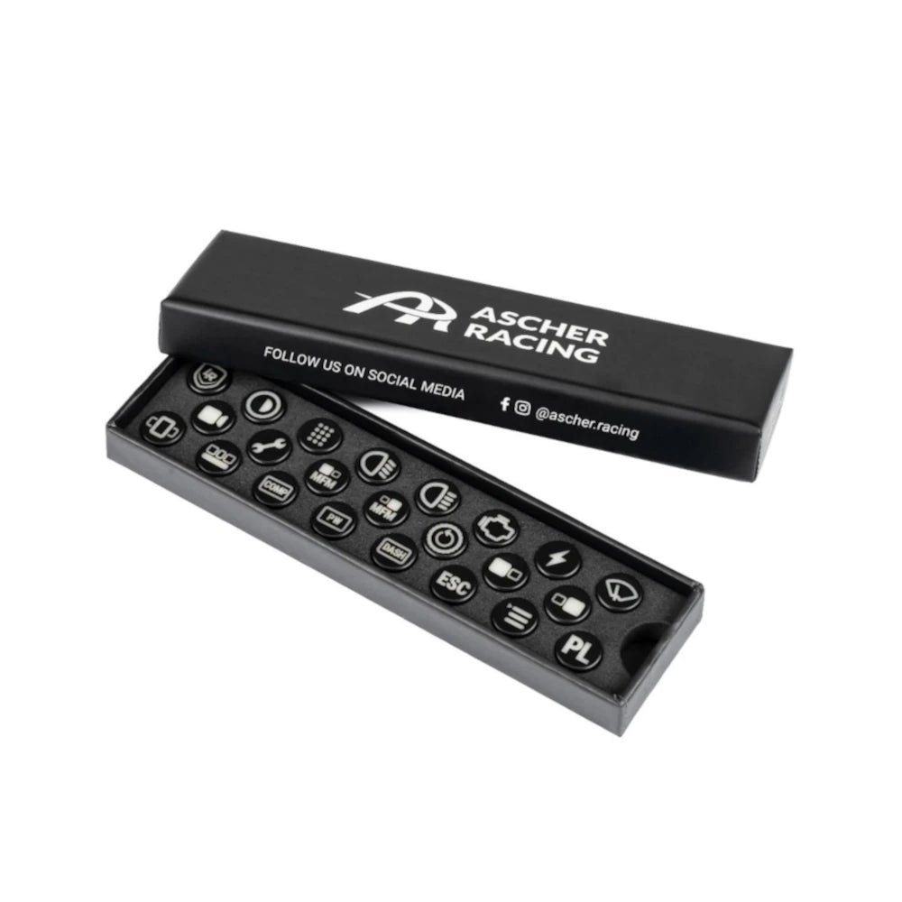 Ascher Racing Lovely Sim Racing Button Caps