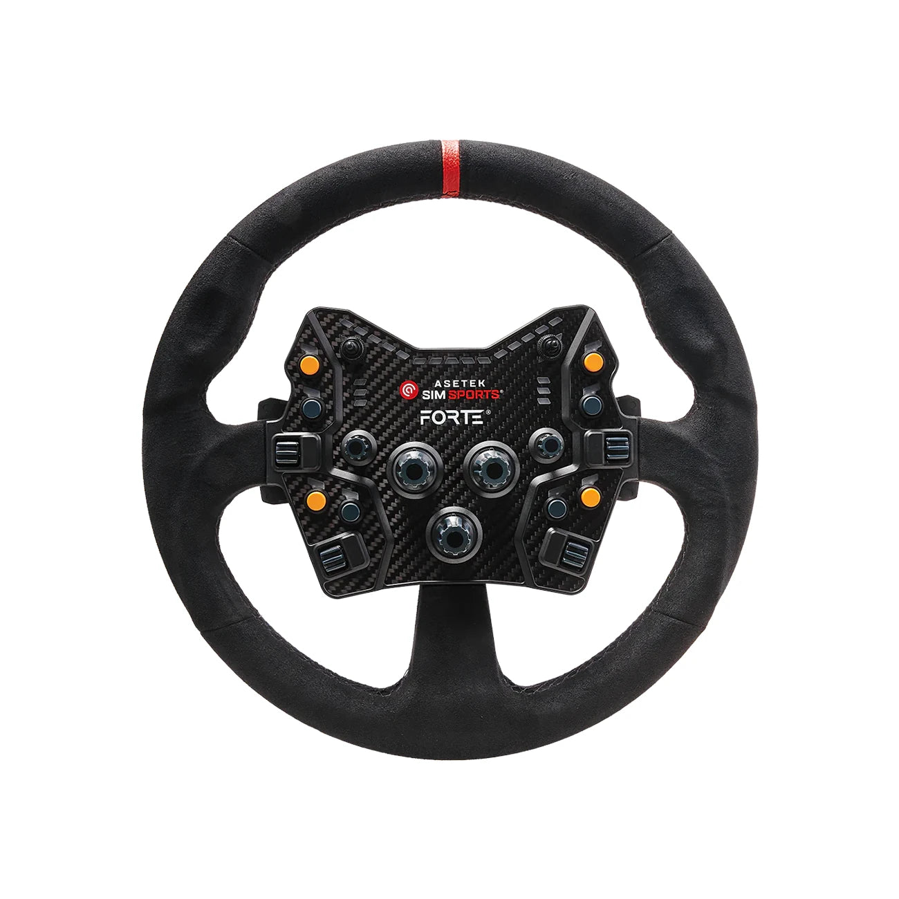 Asetek Comfort+ Wheel Rim with Forte Button Box Hub on Player1 Sim Gear