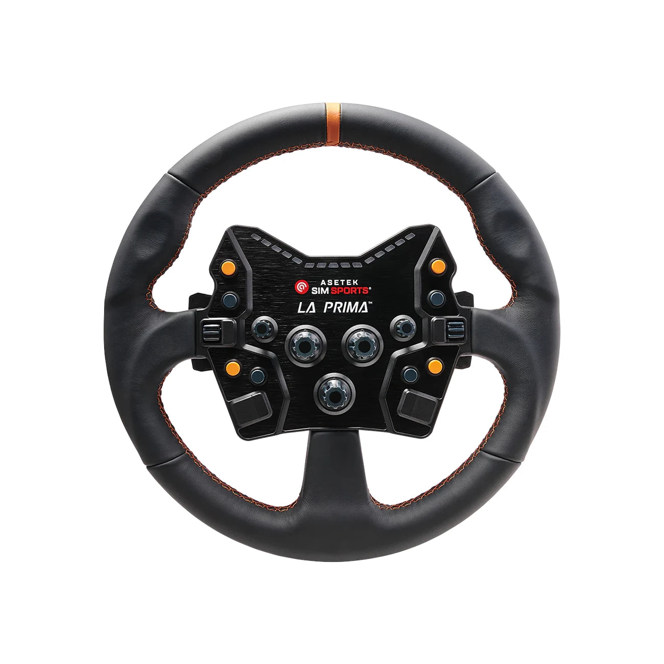 Asetek Round Black Leather Wheel Rim