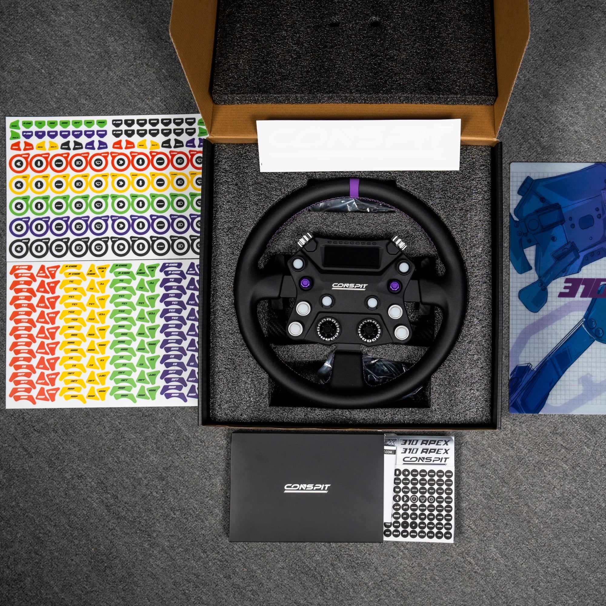 Conspit 310 Apex Sim Racing Wheel on Player1 Sim Gear