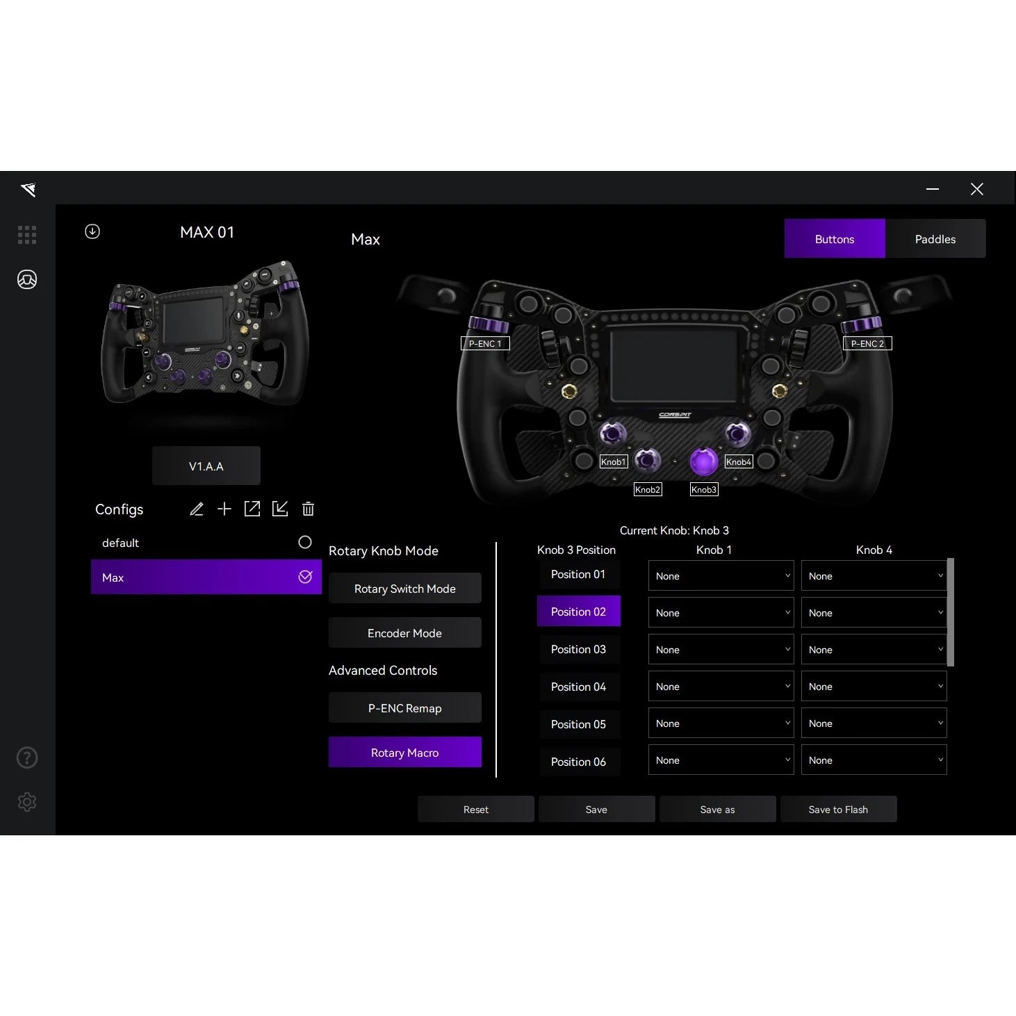 Conspit SimHub Formula GT Sim Racing Wheel on Player1 Sim Gear