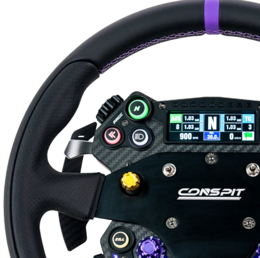 Conspit RX320 Wheel Rim. 320mm Round Sim Racing Rim on Player1 Sim Gear