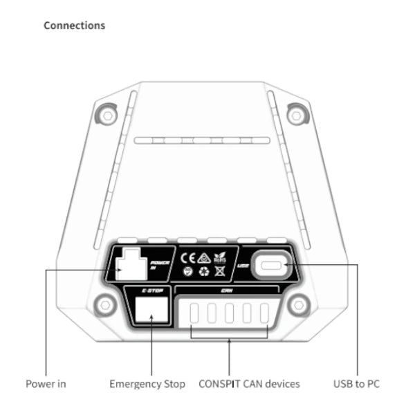 Conspit Ares Platinum Direct Drive Wheel Base (18Nm) on Player1 Sim Gear