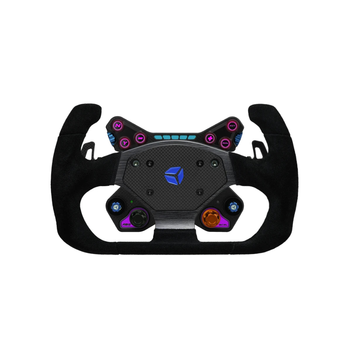 Cube Controls - GT PRO V2 – Reparto Corse Zero Suede 2 paddles - Black Sim Racing Steering Wheel on Player1 Sim Gear