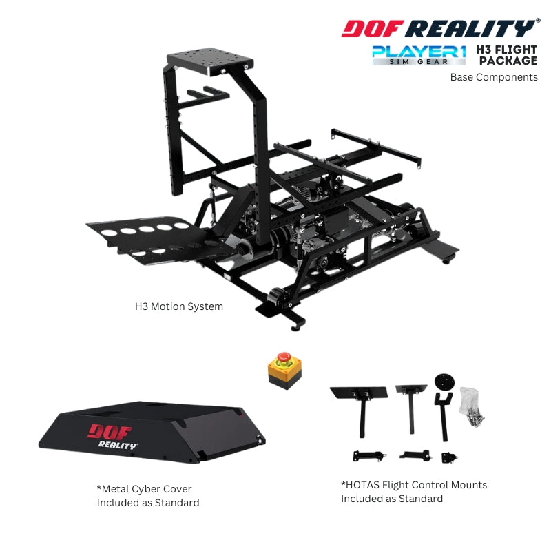 H3 Racing Sim DOF Reality H3 System | Full 3 DOF Motion Flight & Racing Simulator